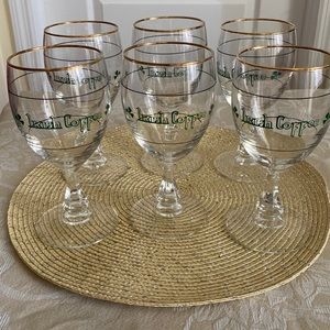 6 Vintage Irish Coffee Glasses/Goblets w/24k Gold Rim. Rare 70’s find!